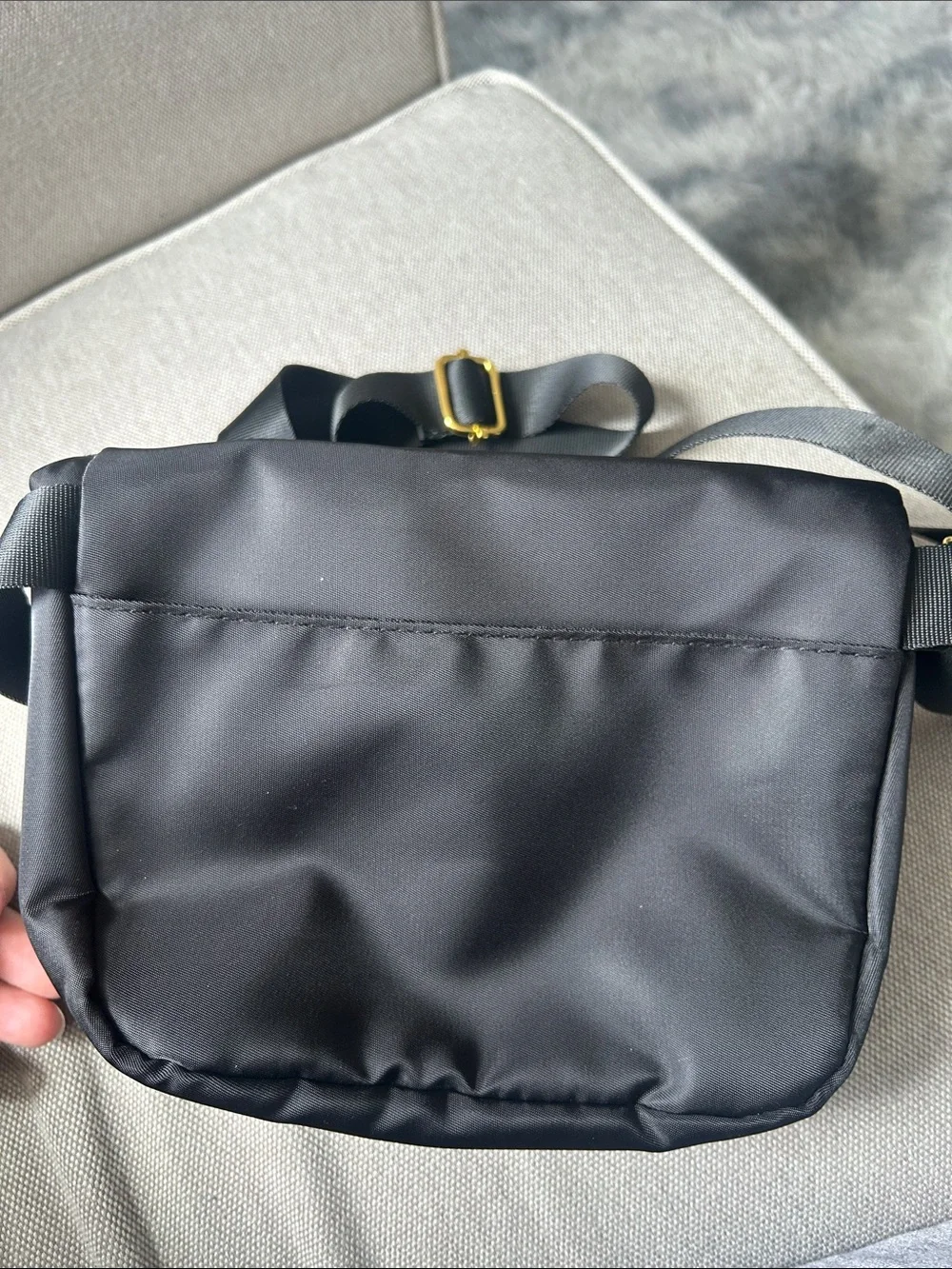 Rachel Roy Black Crossbody Nylon Bag